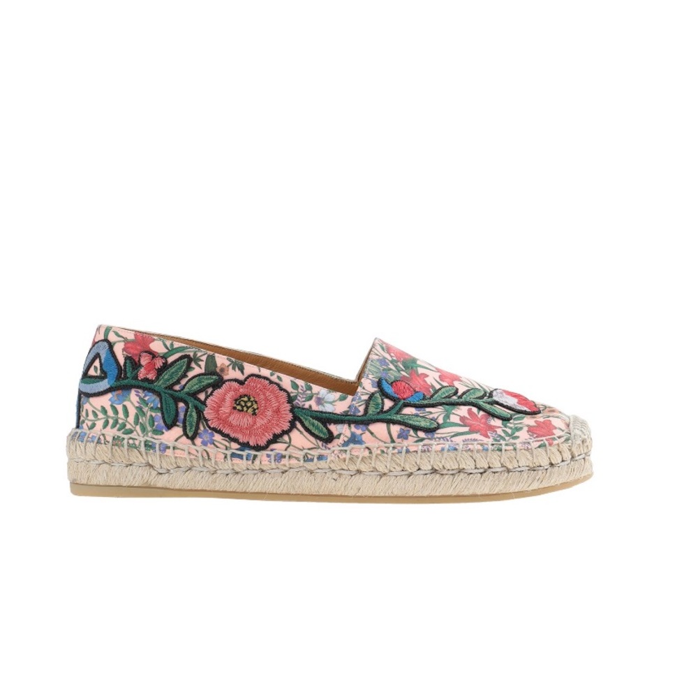 GUCCI Floral Espadrilles